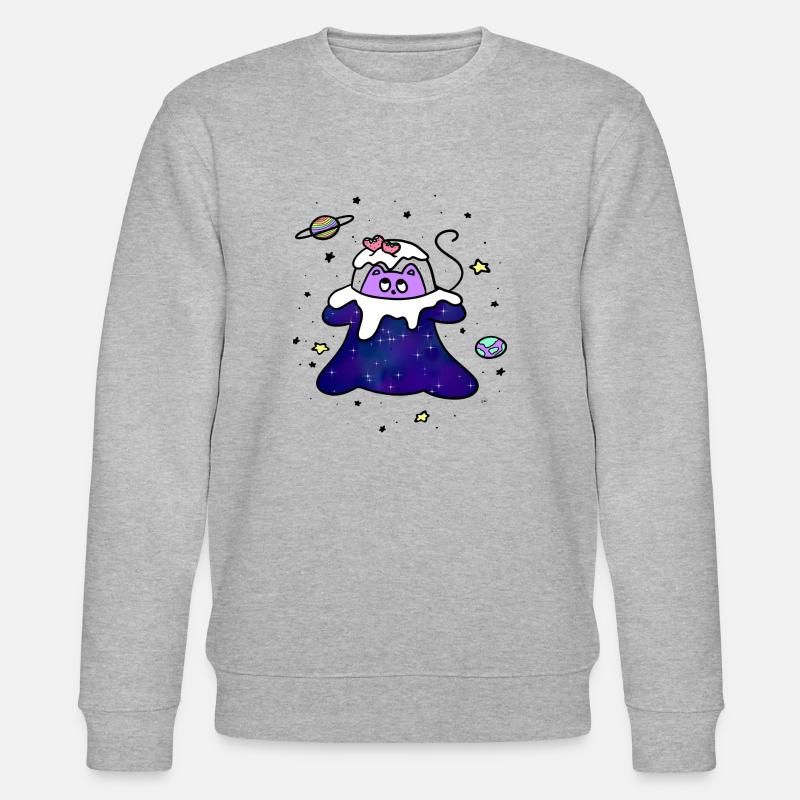 Spacecat - Stanley/Stella Unisex Bio-Sweatshirt CHANGER  - Grau meliert