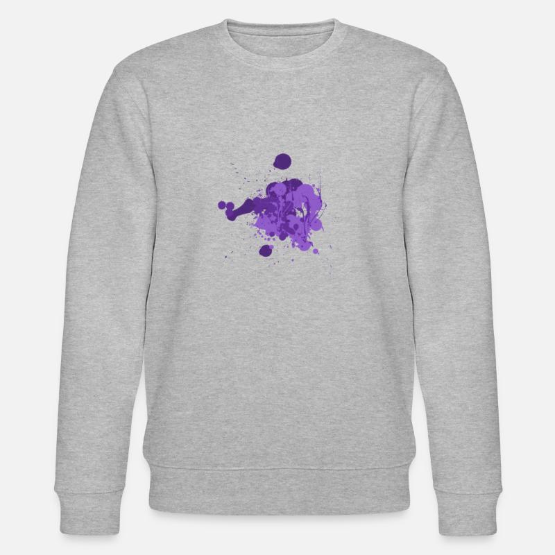 mixtura - violett - Stanley/Stella Unisex Bio-Sweatshirt CHANGER  - Grau meliert