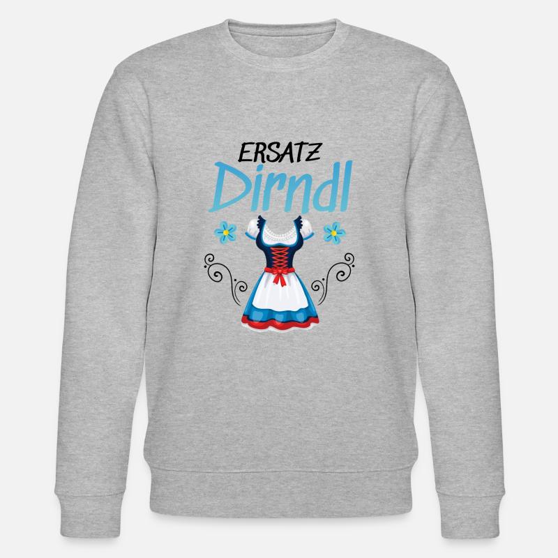 Dirndl Ersatz - Stanley/Stella Unisex Bio-Sweatshirt CHANGER  - Grau meliert