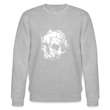 Pen and paper life by the dice die by the dice - Stanley/Stella Unisex Bio-Sweatshirt CHANGER  - Grau meliert - Vorne - Nik (191cm) & Marisol (170cm)
