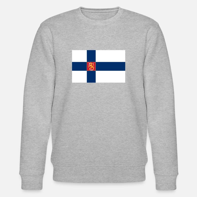Drapeau d'État de Finlande - Sweat bio CHANGER Stanley/Stella Unisexe - gris chiné