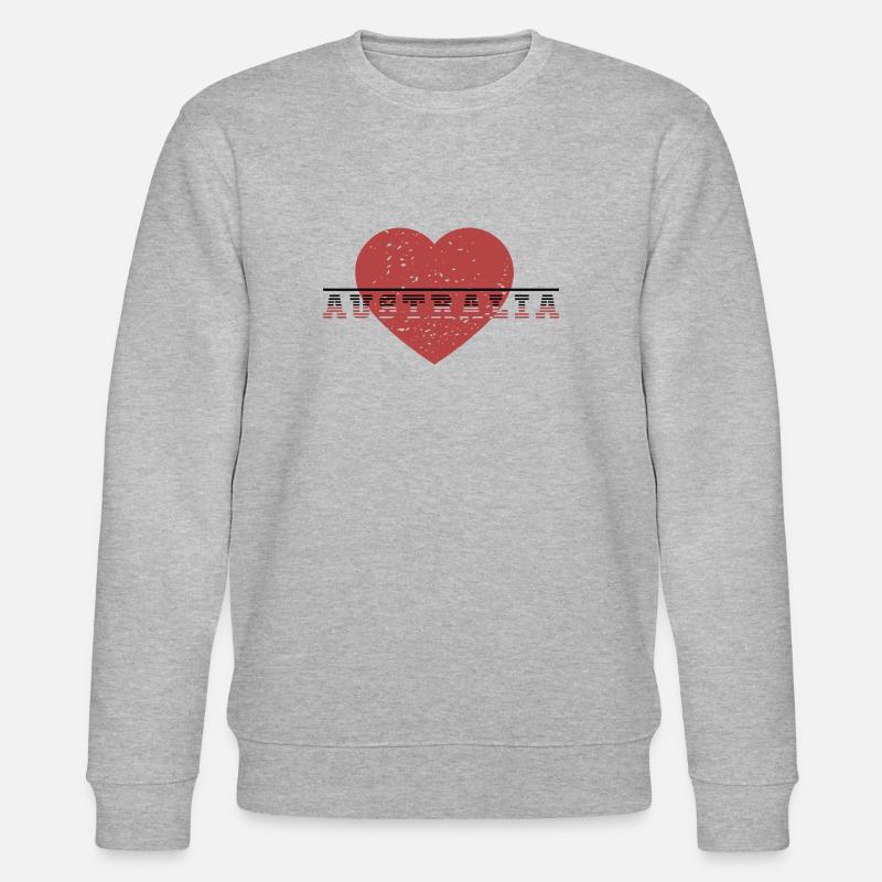 Liebe Australien - Stanley/Stella Unisex Bio-Sweatshirt CHANGER  - Grau meliert