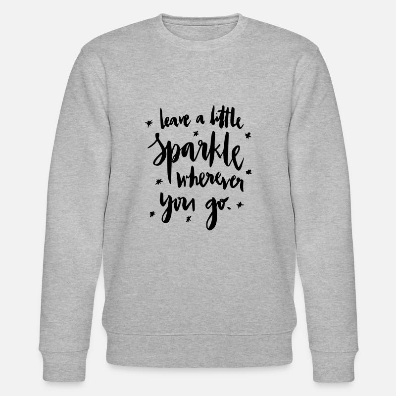 Leave a lil Sparkle :D - Stanley/Stella Unisex Bio-Sweatshirt CHANGER  - Grau meliert