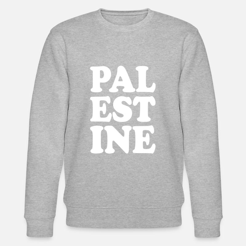 Palestine - Stanley/Stella CHANGER Unisex Organic Sweatshirt - heather grey