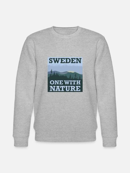 One with nature. - Stanley/Stella CHANGER Unisex Organic Sweatshirt - heather grey
