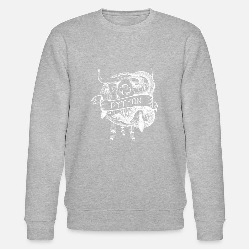 python Programmiersprache technologie - Stanley/Stella Unisex Bio-Sweatshirt CHANGER  - Grau meliert