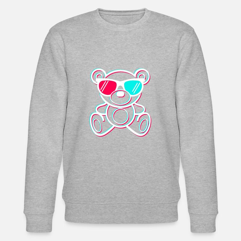 Teddy Ours Tiktok🔴🔵 - Sweat bio CHANGER Stanley/Stella Unisexe - gris chiné