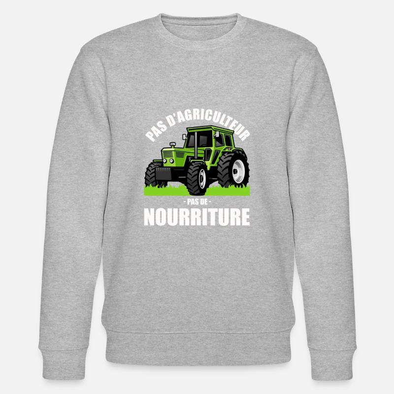 Pas d'agriculture pas de nourriture - Sweat bio CHANGER Stanley/Stella Unisexe - gris chiné