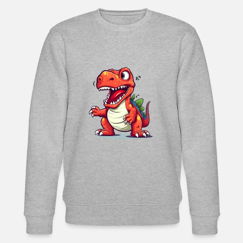 T-Rex - Stanley/Stella Unisex Bio-Sweatshirt CHANGER  - Grau meliert