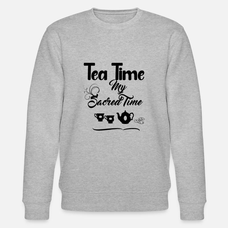 Tea Time - Design Angleterre - Sweat bio CHANGER Stanley/Stella Unisexe - gris chiné