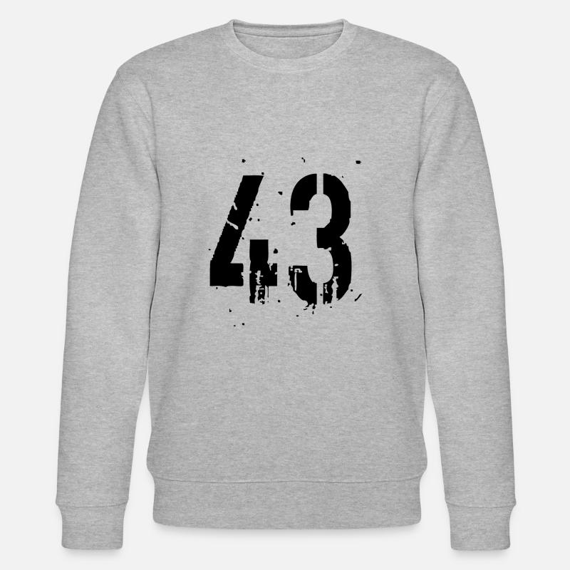 43 Nummer 43 - Stanley/Stella Unisex Bio-Sweatshirt CHANGER  - Grau meliert