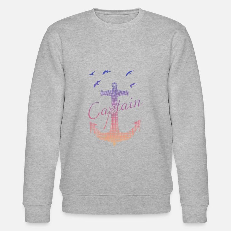 captain - Stanley/Stella Unisex Bio-Sweatshirt CHANGER  - Grau meliert