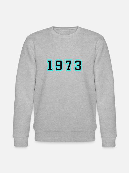 1973 Year Birthday - Stanley/Stella CHANGER Unisex Organic Sweatshirt - heather grey