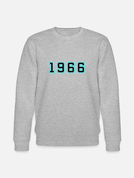 1966 Year Birthday - Stanley/Stella CHANGER Unisex Organic Sweatshirt - heather grey