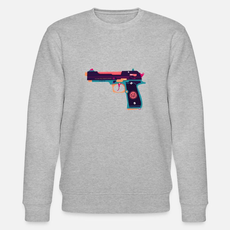 Beretta Waffe - Stanley/Stella Unisex Bio-Sweatshirt CHANGER  - Grau meliert