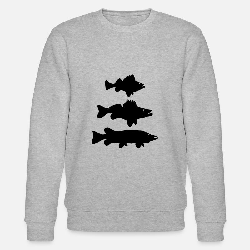 Perchoir - Zander - Hecht - Sweat bio CHANGER Stanley/Stella Unisexe - gris chiné