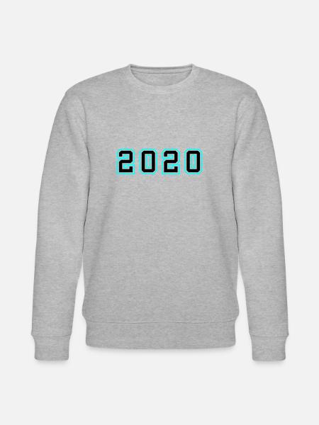 2020 Year Birthday - Stanley/Stella CHANGER Unisex Organic Sweatshirt - heather grey