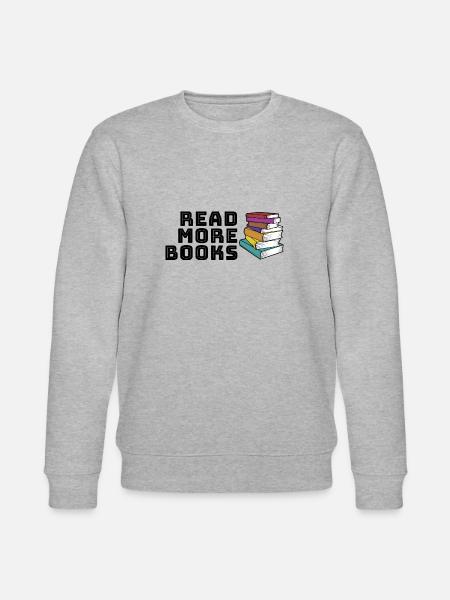 Read more books - Stanley/Stella CHANGER Unisex Organic Sweatshirt - heather grey
