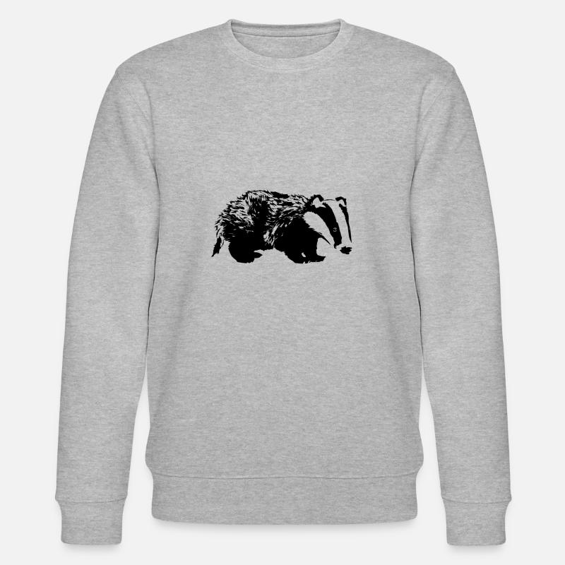 Dachs - Stanley/Stella Unisex Bio-Sweatshirt CHANGER  - Grau meliert