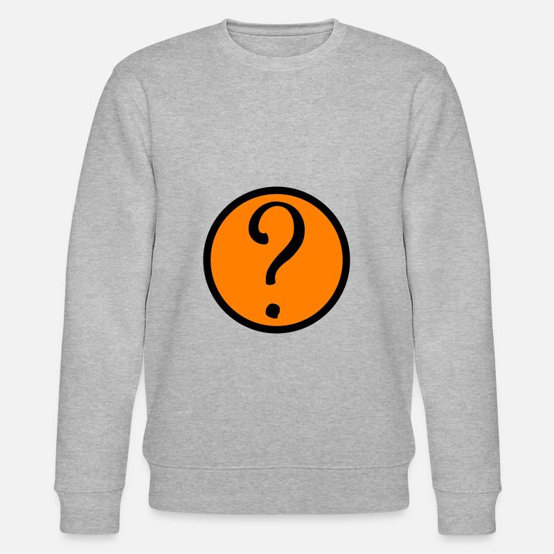 fragezeichen symbol - Stanley/Stella Unisex Bio-Sweatshirt CHANGER  - Grau meliert