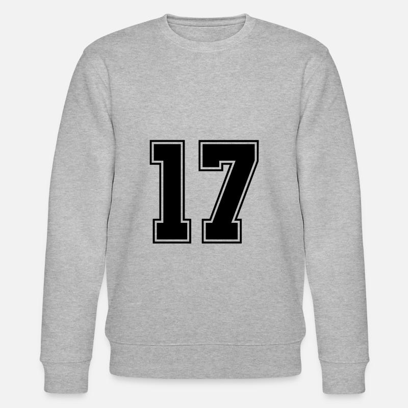 17 nombre de maillots - Sweat bio CHANGER Stanley/Stella Unisexe - gris chiné