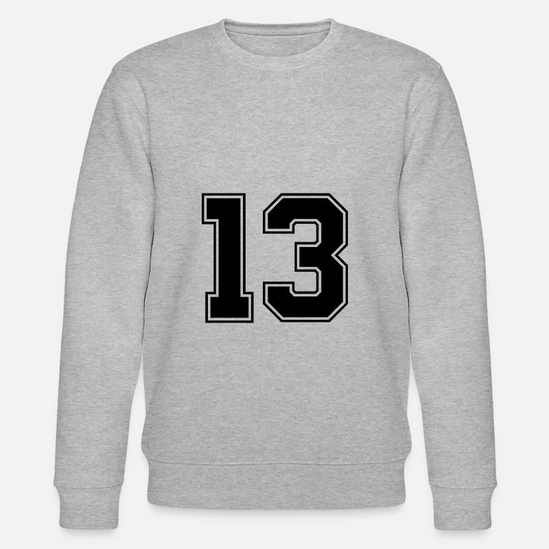 13 nombre de maillots - Sweat bio CHANGER Stanley/Stella Unisexe - gris chiné