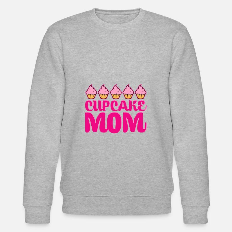 Cupcake Mutter Backen - Stanley/Stella Unisex Bio-Sweatshirt CHANGER  - Grau meliert
