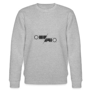 Unimog - Oldtimer - Offroad - Dispositif moteur universel - Sweat bio CHANGER Stanley/Stella Unisexe - gris chiné - Devant - Nik (191cm) & Marisol (170cm)