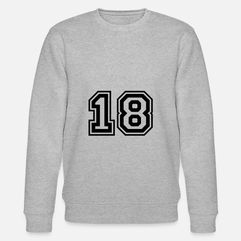 18 Numéro de numéro - Sweat bio CHANGER Stanley/Stella Unisexe - gris chiné