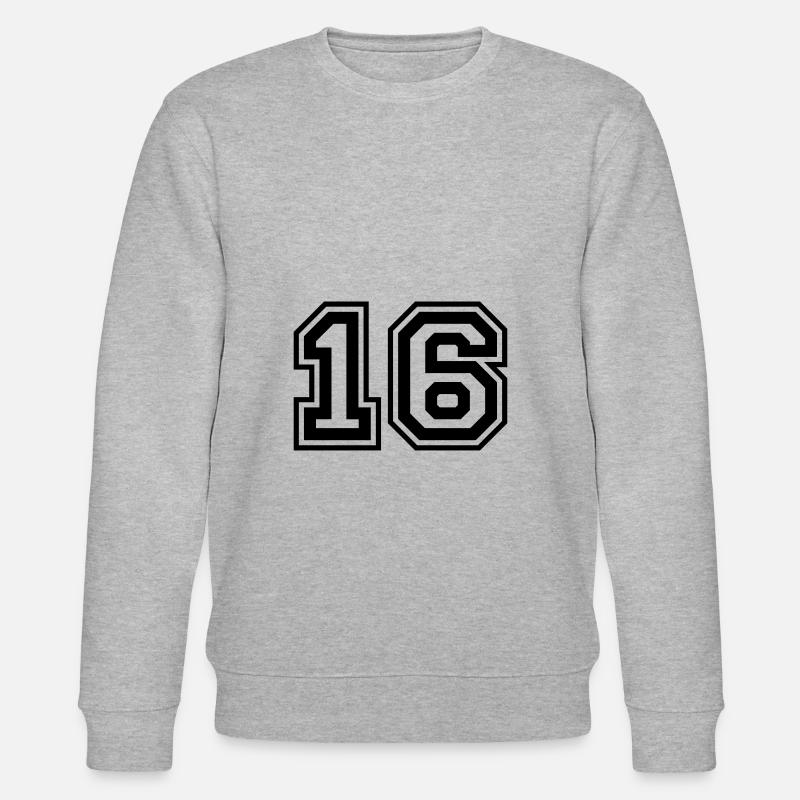 16 Numéro de numéro - Sweat bio CHANGER Stanley/Stella Unisexe - gris chiné
