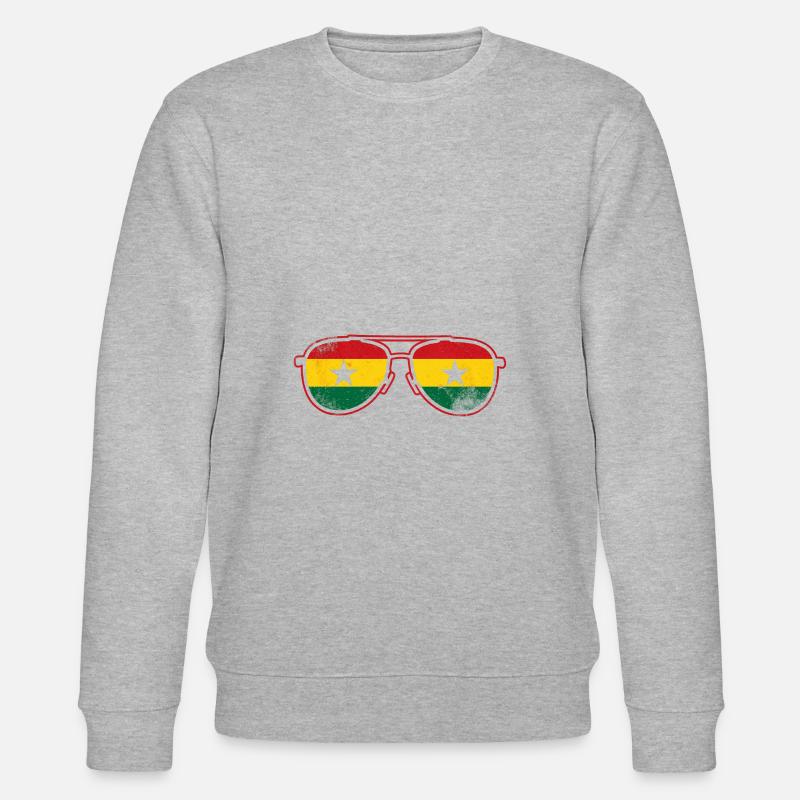 Ghana Afrika - Stanley/Stella Unisex Bio-Sweatshirt CHANGER - Grau meliert