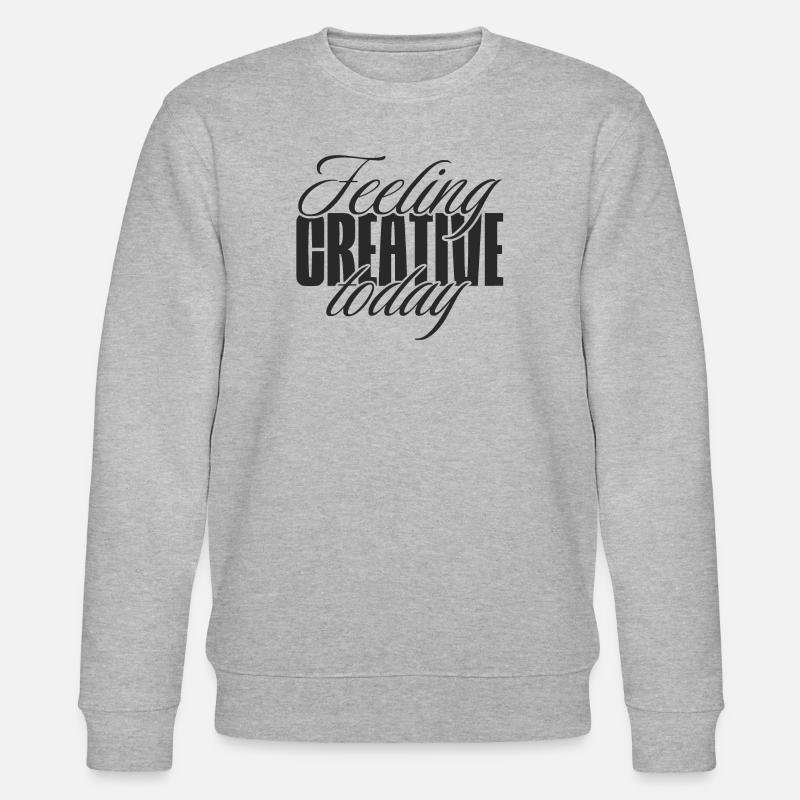 Feeling creative today - Stanley/Stella Unisex Bio-Sweatshirt CHANGER  - Grau meliert