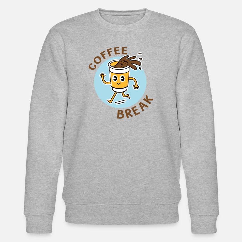 coffee break - Sweat bio CHANGER Stanley/Stella Unisexe - gris chiné