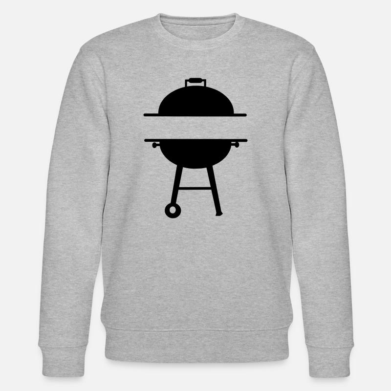 BBQ-Monogramm-Emblem - Stanley/Stella Unisex Bio-Sweatshirt CHANGER  - Grau meliert