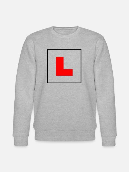 Learner Plate - Stanley/Stella CHANGER Unisex Organic Sweatshirt - heather grey