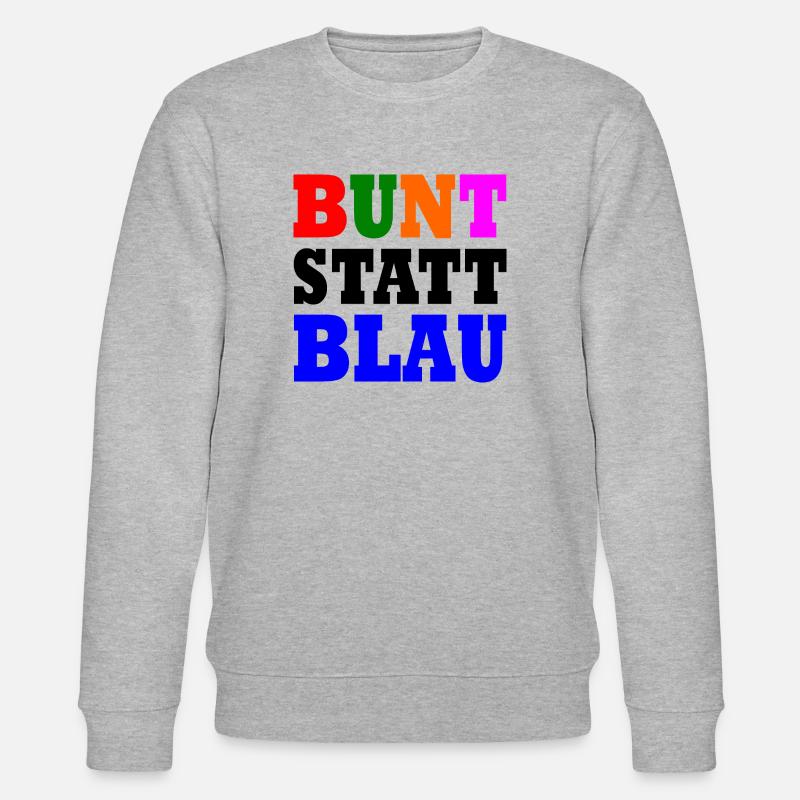 Bunt statt blau - Stanley/Stella Unisex Bio-Sweatshirt CHANGER  - Grau meliert