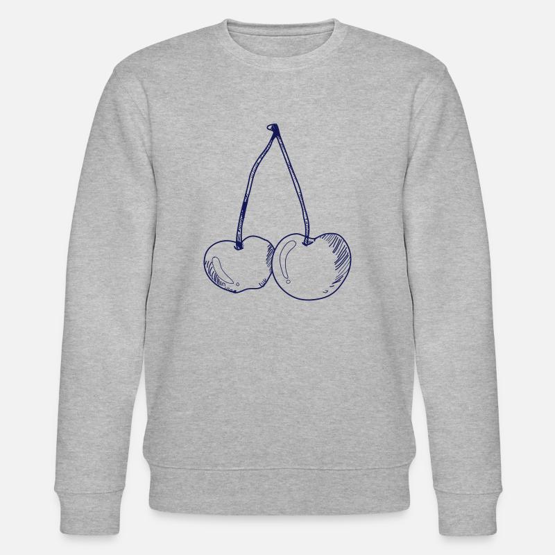 Kirsche - Stanley/Stella Unisex Bio-Sweatshirt CHANGER  - Grau meliert