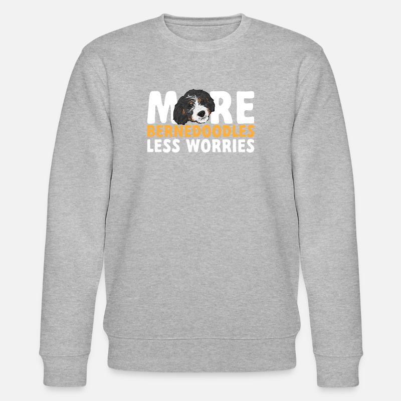 Chien Bernedoodle - Sweat bio CHANGER Stanley/Stella Unisexe - gris chiné