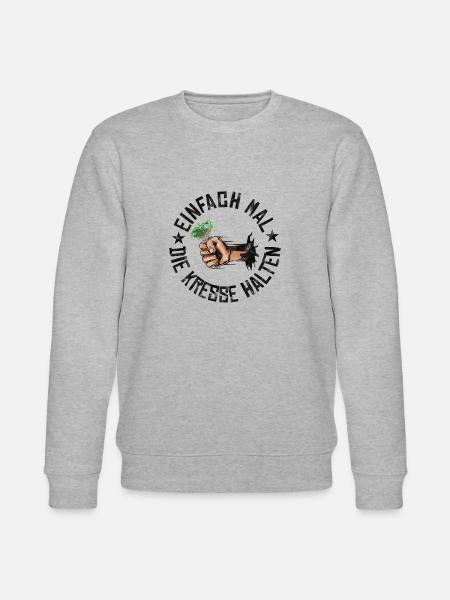 Einfach mal die Kresse halten - Stanley/Stella Unisex Bio-Sweatshirt CHANGER  - Grau meliert