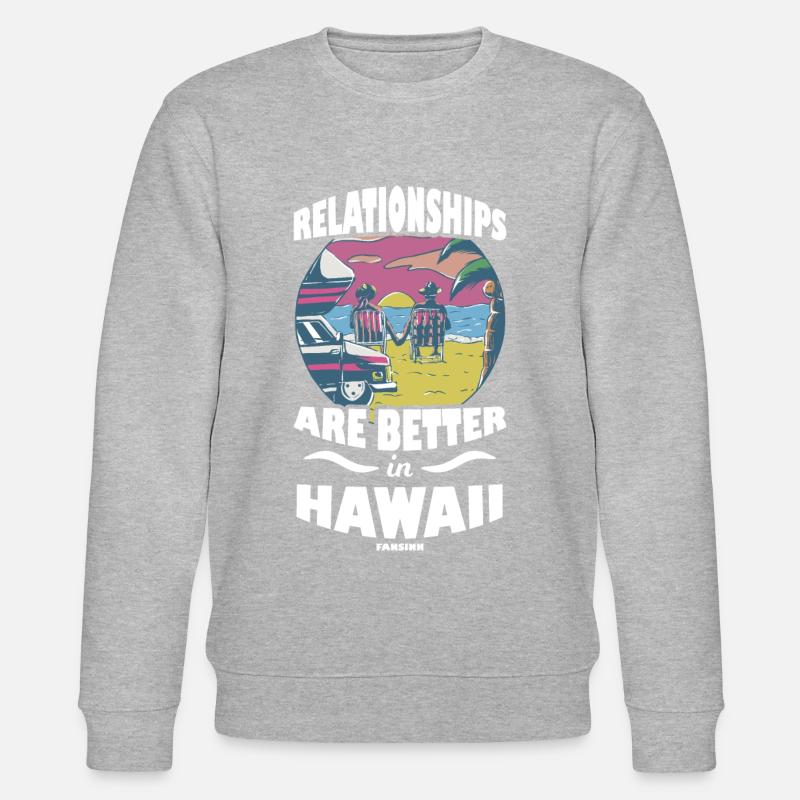 Hawaii - Stanley/Stella Unisex Bio-Sweatshirt CHANGER  - Grau meliert
