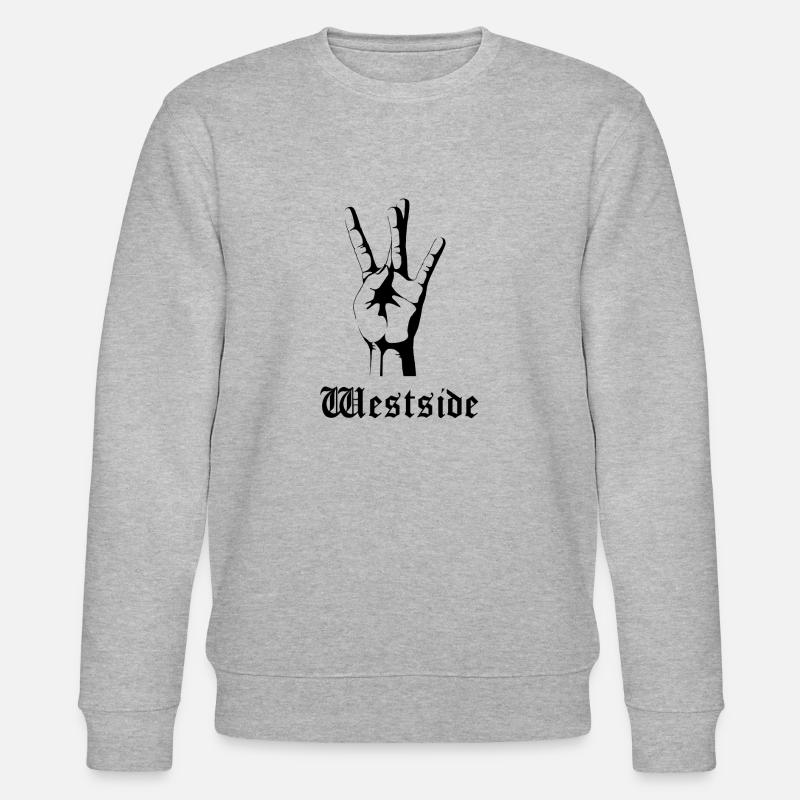 Westside noir - Sweat bio CHANGER Stanley/Stella Unisexe - gris chiné