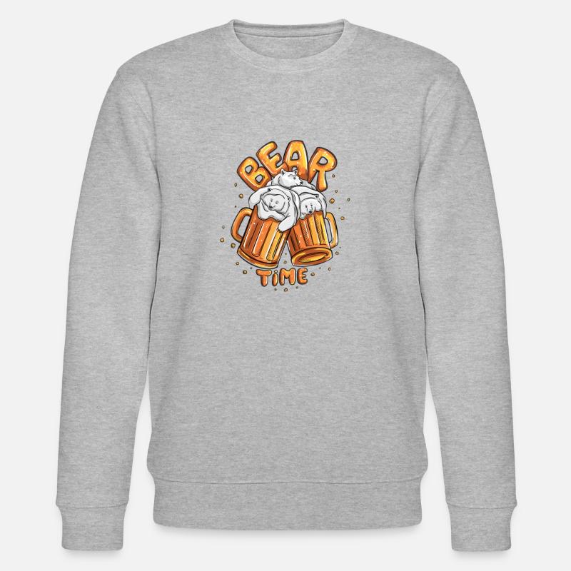 Bear time - Stanley/Stella Unisex Bio-Sweatshirt CHANGER  - Grau meliert