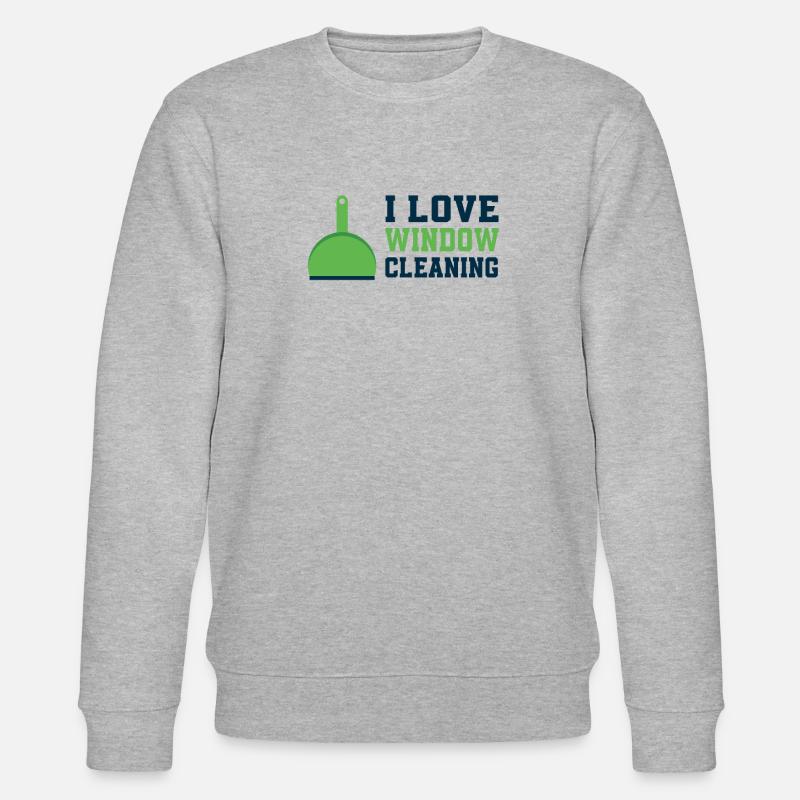 Ich Liebe Fensterputzen - Stanley/Stella Unisex Bio-Sweatshirt CHANGER - Grau meliert
