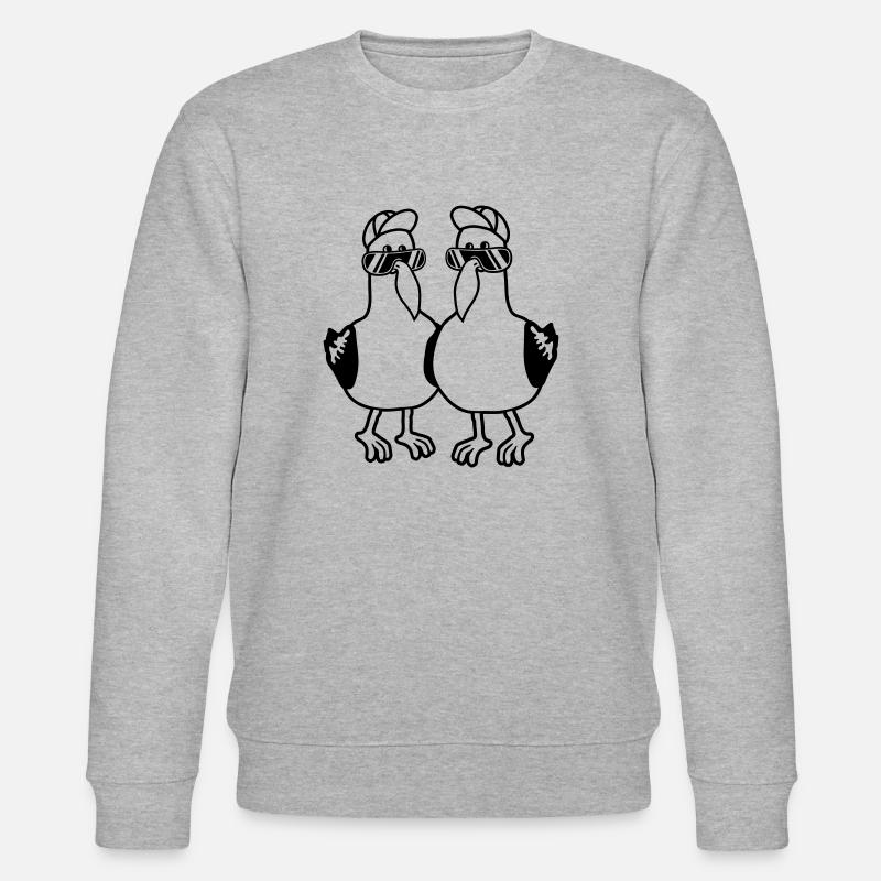 Freunde 2 Möwen Team - Stanley/Stella Unisex Bio-Sweatshirt CHANGER  - Grau meliert
