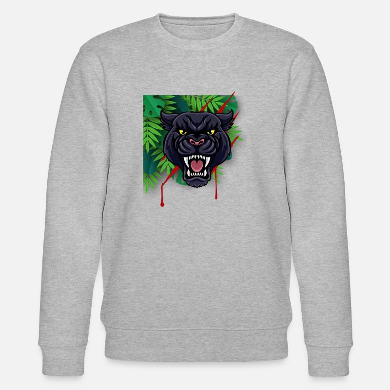 Panther - Stanley/Stella Unisex Bio-Sweatshirt CHANGER  - Grau meliert