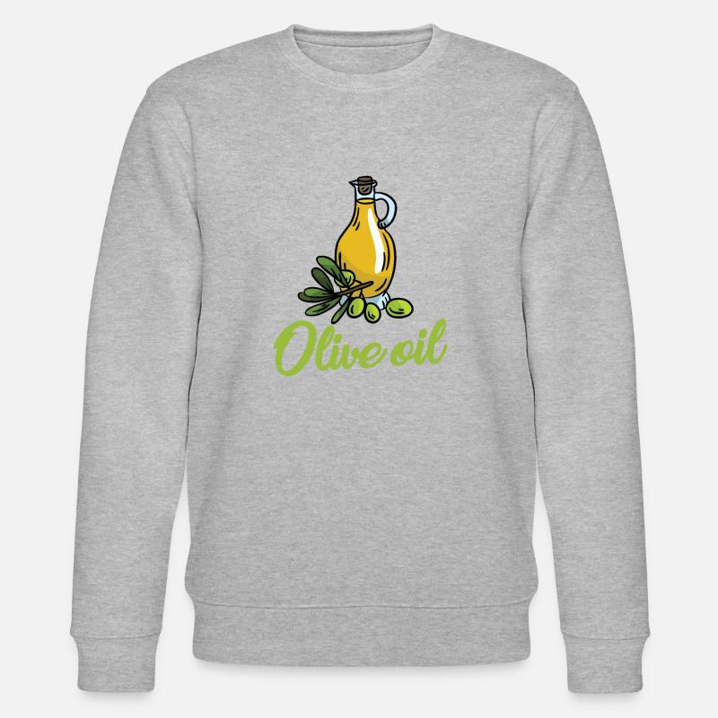 Olivenöl - Stanley/Stella Unisex Bio-Sweatshirt CHANGER  - Grau meliert