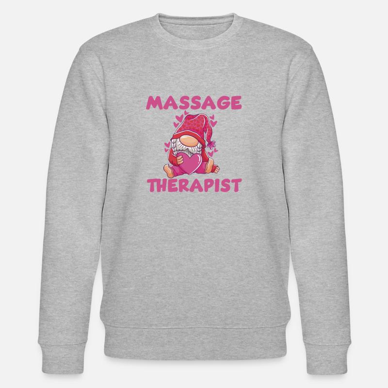 Mignon Masseur Thérapeute Gnome - Sweat bio CHANGER Stanley/Stella Unisexe - gris chiné