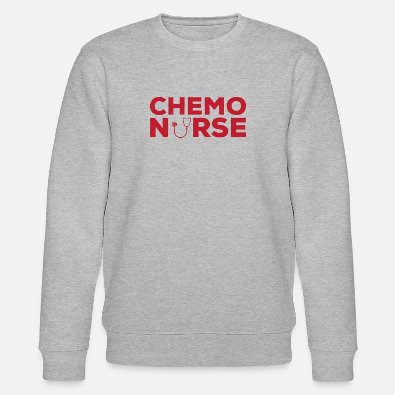 Chemo Krankenschwester - Stanley/Stella Unisex Bio-Sweatshirt CHANGER  - Grau meliert