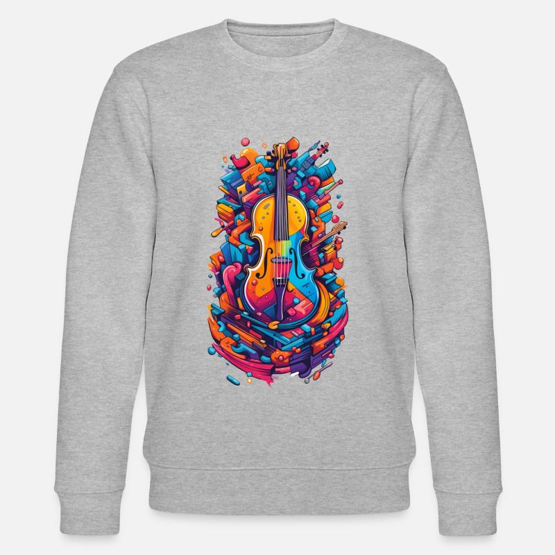 Il Violino - Stanley/Stella Unisex Bio-Sweatshirt CHANGER  - Grau meliert