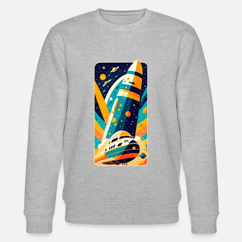 Space Shuttle - Stanley/Stella Unisex Bio-Sweatshirt CHANGER  - Grau meliert